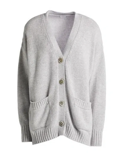 Eleventy Woman Cardigan Grey Size Xs Cashmere In Gray