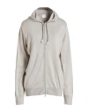 Eleventy Woman Cardigan Light Grey Size 3xl Wool, Silk, Polyester, Polyurethane In Gold