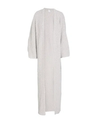 Eleventy Woman Cardigan Light Grey Size S Cotton, Polyamide In Gray