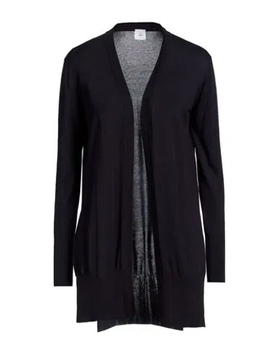 Eleventy Woman Cardigan Midnight Blue Size S Silk, Viscose
