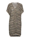 Eleventy Woman Cardigan Military Green Size S Linen, Cotton, Polyester, Polyamide, Metallic Fiber In Green
