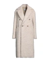 Eleventy Woman Coat Beige Size 6 Mohair Wool, Wool, Polyamide, Alpaca Wool