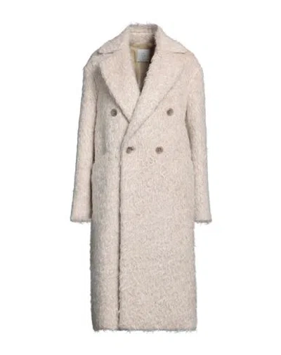 Eleventy Woman Coat Beige Size 6 Mohair Wool, Wool, Polyamide, Alpaca Wool