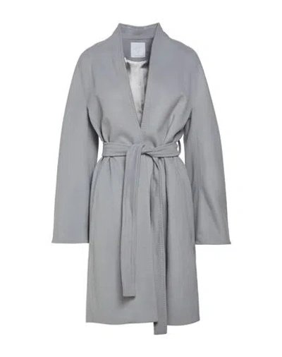 Eleventy Woman Coat Light Grey Size 4 Wool, Cashmere In Gray