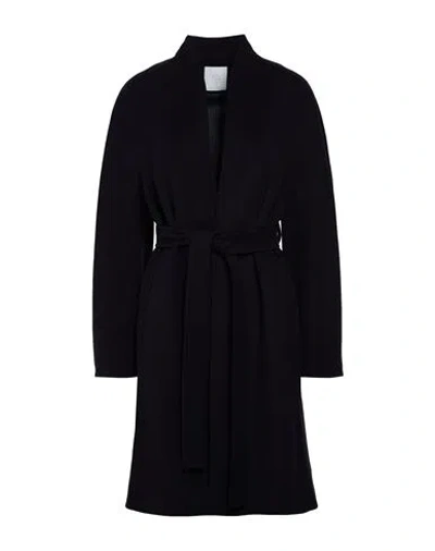 Eleventy Woman Coat Navy Size 0 Wool, Cashmere In Blue