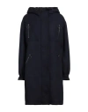 Eleventy Woman Coat Navy Size 4 Polyamide, Viscose, Wool In Black