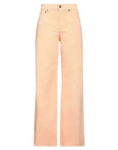 Eleventy Woman Jeans Apricot Size 4 Cotton, Elastane In Orange