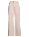 Eleventy Woman Denim Pants Light Pink Size 4 Cotton, Elastane