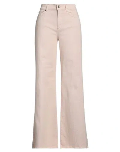 Eleventy Woman Denim Pants Light Pink Size 4 Cotton, Elastane