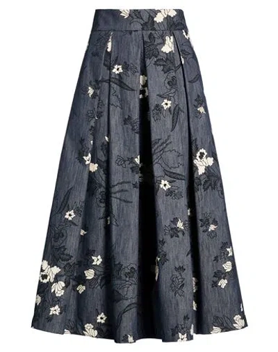 Eleventy Woman Denim Skirt Blue Size 2 Cotton
