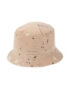 Eleventy Woman Hat Beige Size 7 Cotton, Elastane In Neutral