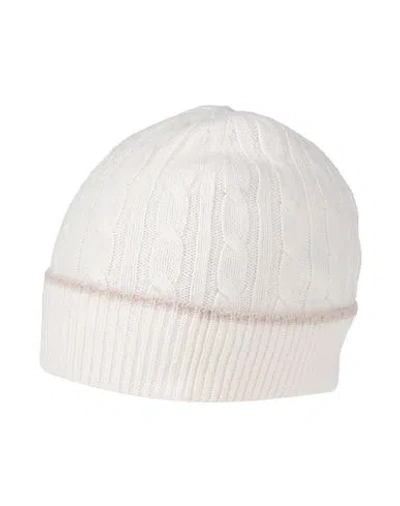Eleventy Woman Hat Ivory Size Onesize Cashmere In Neutral