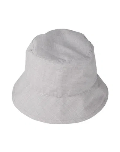 Eleventy Woman Hat Light Grey Size 7 Wool, Polyamide, Polyester In Gray