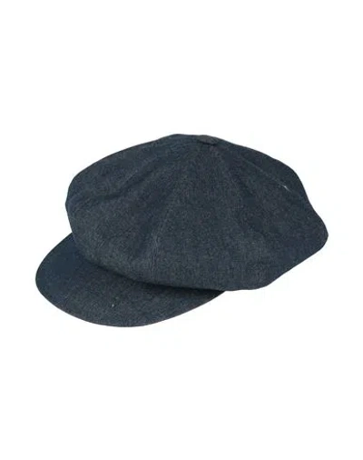 Eleventy Woman Hat Navy Size 7 ⅛ Cotton In Blue