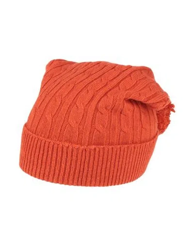 Eleventy Woman Hat Rust Size Onesize Wool, Viscose, Cashmere In Red