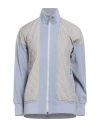 Eleventy Woman Jacket Grey Size S Cotton, Polyester In Blue