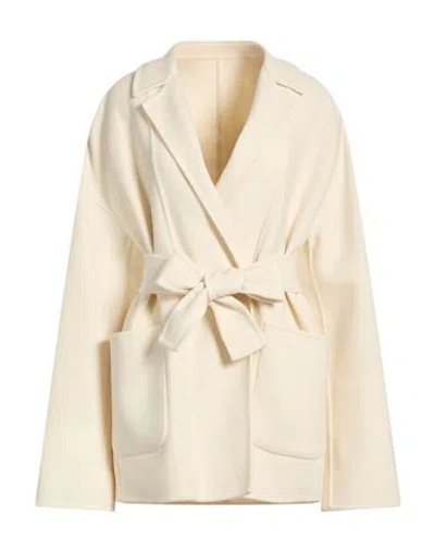 Eleventy Woman Jacket Ivory Size 0 Wool In White
