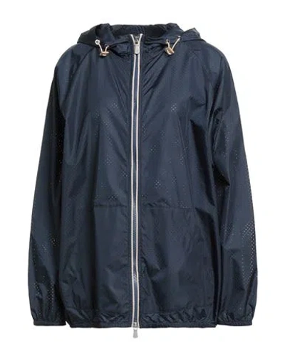 Eleventy Woman Jacket Navy Size L Polyamide In Blue