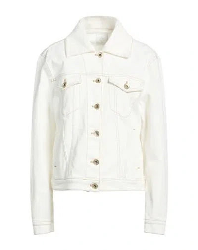 Eleventy Woman Jacket White Size 6 Cotton, Elastane