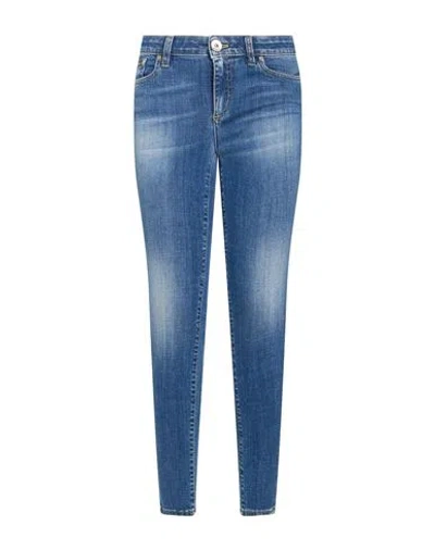 Eleventy Woman Jeans Blue Size 2 Cotton, Elastane