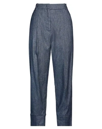 Eleventy Woman Jeans Blue Size 2 Linen, Cotton, Elastane