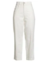 Eleventy Woman Jeans Ivory Size 6 Cotton, Elastane In Red