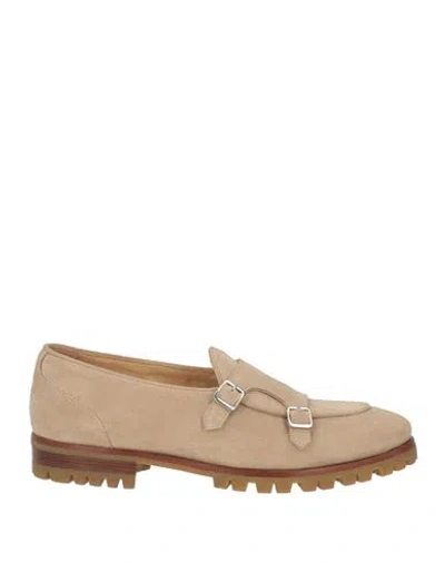 Eleventy Woman Loafers Beige Size 9 Leather In Brown