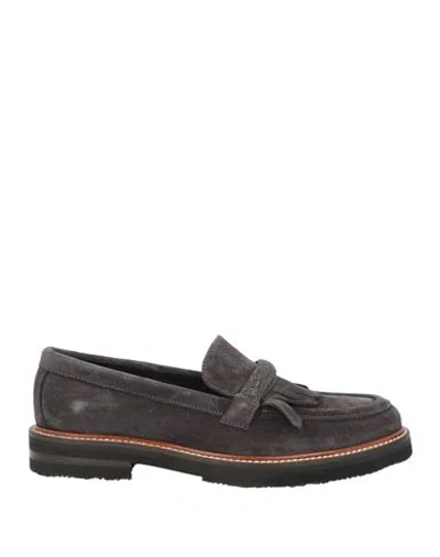 Eleventy Woman Loafers Dark Brown Size 7 Leather