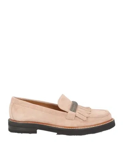 Eleventy Woman Loafers Ivory Size 6 Leather In Black