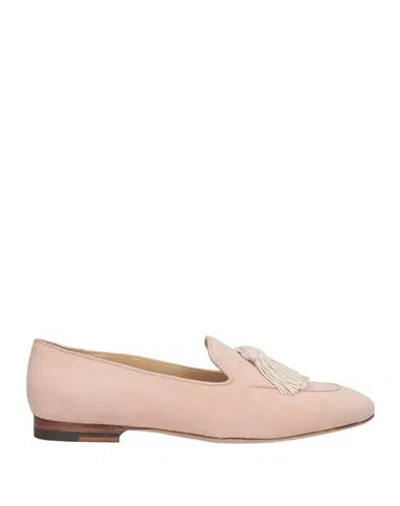 Eleventy Woman Loafers Light Pink Size 9 Leather