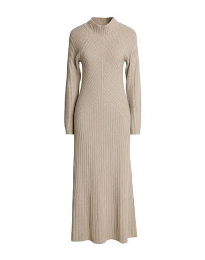 Eleventy Woman Maxi Dress Beige Size S Wool, Viscose, Cashmere In Brown