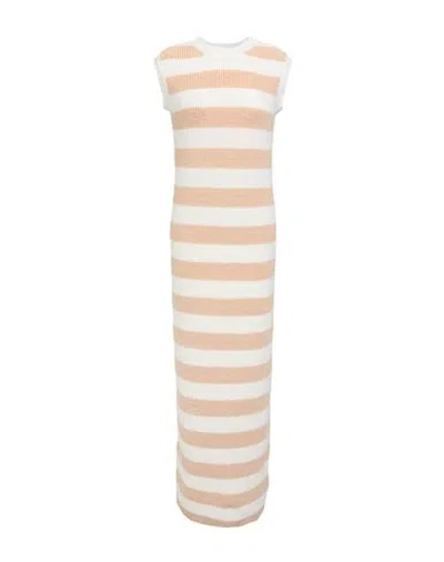 Eleventy Woman Maxi Dress Blush Size S Cotton, Linen, Polyester In Pink