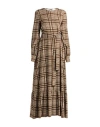 Eleventy Woman Maxi Dress Brown Size 2 Viscose, Elastane In Brown