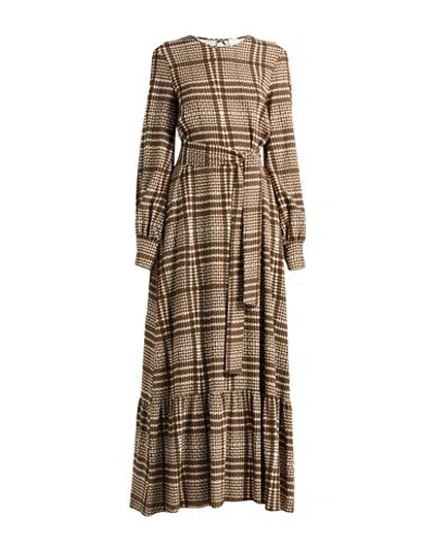 Eleventy Woman Maxi Dress Brown Size 2 Viscose, Elastane