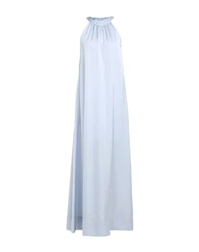 Eleventy Woman Maxi Dress Grey Size 2 Triacetate, Cupro