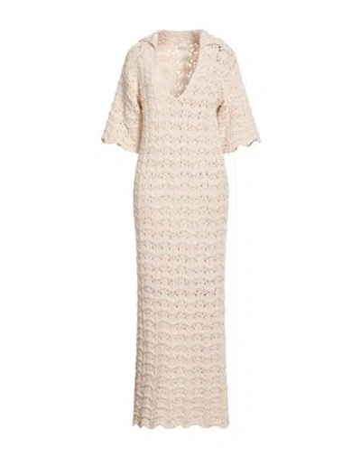 Eleventy Woman Maxi Dress Ivory Size S Cotton In White