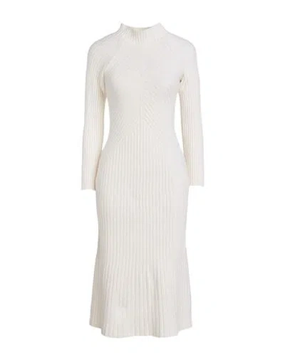 Eleventy Woman Maxi Dress Ivory Size S Wool, Viscose, Cashmere In White