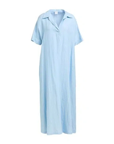 Eleventy Woman Maxi Dress Light Blue Size 2 Linen