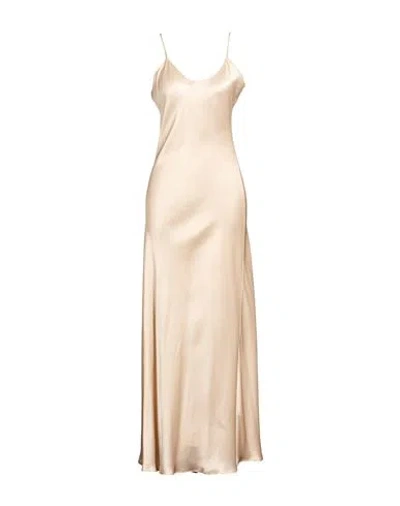 Eleventy Woman Maxi Dress Platinum Size 2 Silk In Nude