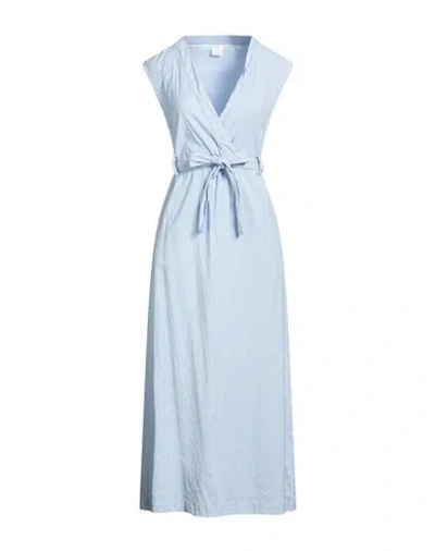 Eleventy Woman Maxi Dress Sky Blue Size 2 Wool, Viscose, Elastane