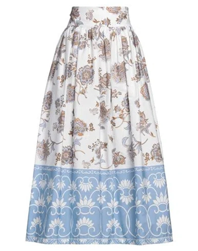 Eleventy Woman Maxi Skirt White Size 6 Cotton