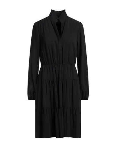 Eleventy Woman Midi Dress Black Size 4 Acetate, Viscose