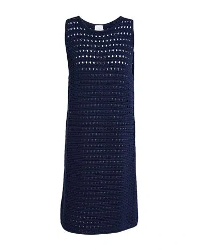 Eleventy Woman Midi Dress Navy Size S Cotton