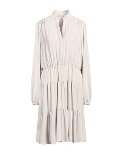 Eleventy Woman Midi Dress Off White Size 6 Triacetate, Polyester