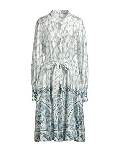 Eleventy Woman Midi Dress Sky Blue Size 2 Viscose, Elastane