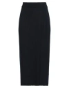 Eleventy Woman Midi Skirt Midnight Blue Size M Wool, Cashmere In Blue