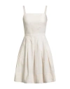Eleventy Woman Mini Dress Ivory Size 0 Linen