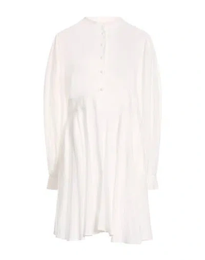 Eleventy Woman Mini Dress White Size 6 Linen
