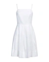 Eleventy Woman Mini Dress White Size 6 Linen