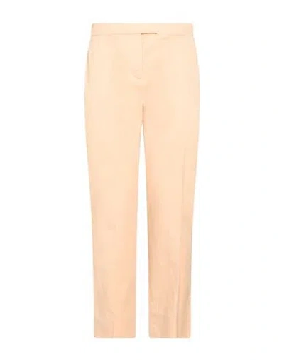 Eleventy Woman Pants Apricot Size 2 Cotton, Elastane In Orange